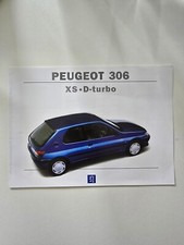 Original Peugeot 306 XS & D-turbo Brochure RARE Collectors Item