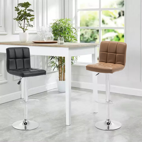 Faux leather bar stool gas - faux,