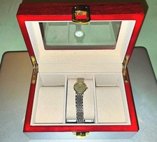 Omega De Ville Ladies Watch . Gold Silver Stainless Steel Quartz Watch UK stock 