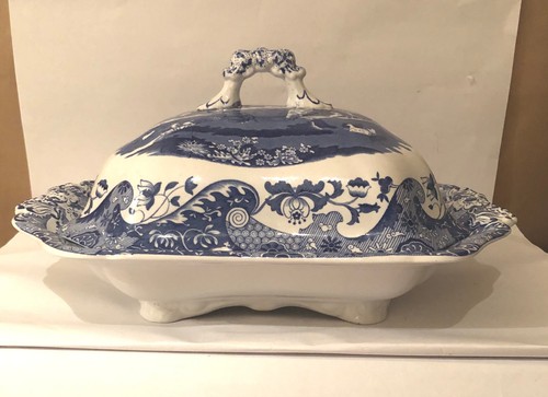 Blue white spode - blue, &
