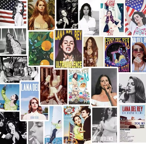 Vinyl stickers singer lana - vinyl,