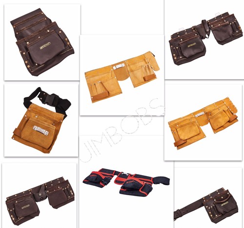 Heavy duty leather pocket - leather,