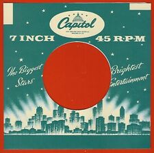 CAPITOL (green building logo) REPRODUCTION RECORD COMPANY SLEEVES - (pack of 10)