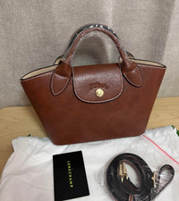 USED LONGCHAMP Épure Tote bag Brown - Leather from Japan FS