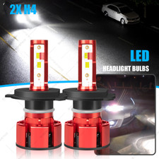 2X H4 LED Headlight Bulbs Kit 6000K For 1999-2000 Honda Civic EK9 Hi/Lo Beam 12V