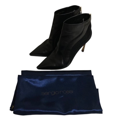 Sergio rossi mesh - rossi, leather