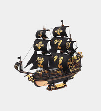 Robotime ROKR The Seahorse Barque 3D Wooden Puzzle DIY Ship Model Toys Kits Gift