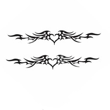 2Pcs Vinyl Decal Decor Stripes