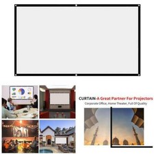 Projector 150"   HD Rear Front Foldable Portable Screen for Home Theater .