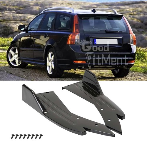 Glossy rear bumper diffuser - glossy,