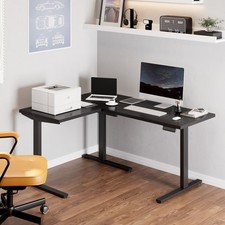 FlexiSpot L Shaped Standing Desk, Electric Height Adjustable Corner Desk