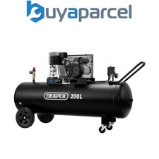 Draper 55315 200L Belt-Driven Air Compressor, 2.2kW/3hp 