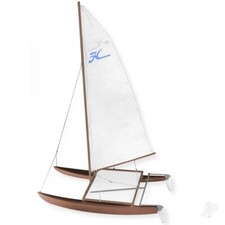 Dumas 1101 Hobie Catamaran - Wooden Model Boat Kit - 14" Long - Plus Tracked 48P