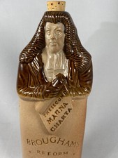 Belper and Denby Bournes Potteries Lord Brougham Cordial Reform Flask England