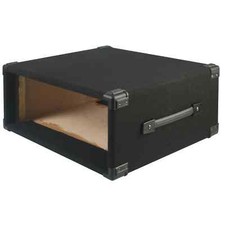 Pulse 4U Rack Sleeve Carpet Covered Wooden Case 19" Amp & Mixer Flight Case