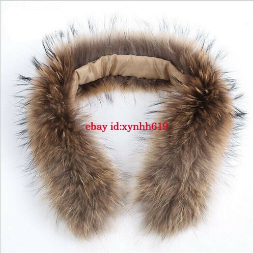Unisex real fur collar scarf - real,