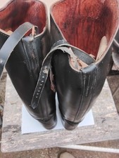 Vintage Leather Long Riding Boots Size Six.