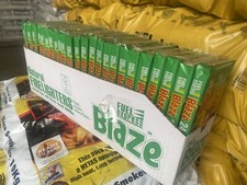 FULL TRAY 24 Packs Natural Firelighters Starter Cube 24 Pack Quick Lighter