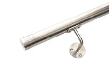Handrail Stair Rail - Stainless Steel 304 with Round Brackets and 7 Grooved Ends