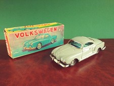 1960s ALPS Japan Volkswagen Karmann Ghia Tin Toy with Original Box