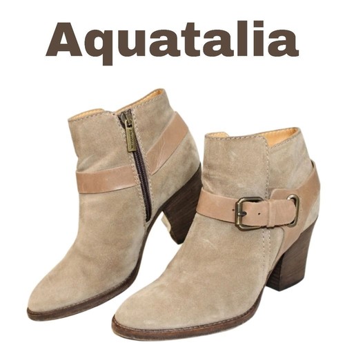 Aquatalia suede belted heeled - aquatalia,