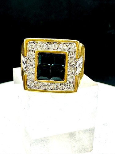 Mens blue sapphire gold ring - mens,