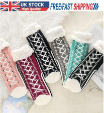 Ultra-thick Cashmere Slipper Home Socks,Cashmere Slipper Socks With Non Slip