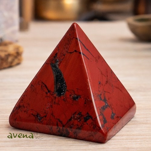 Red jasper pyramid - red, great