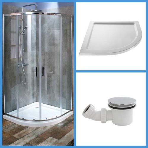 Offset quadrant shower - quadrant,