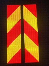 Reflective Tape Arrow Warning Stickers Safety Self-adhesive Chevron Reflector