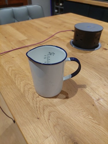Vintage enamel measuring - vintage, jug