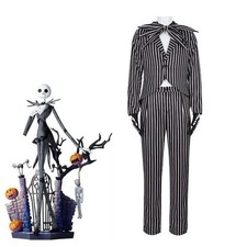 Nightmare Before Cosplay Jack Skellington Christmas Halloween Costume Suit 2025