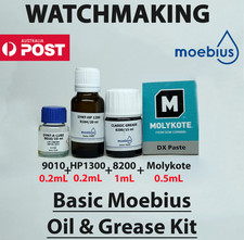 Basic Moebius Oil & Grease Kit | Watch Oil Kit | Watchmaker Oil Kit Watchmaking