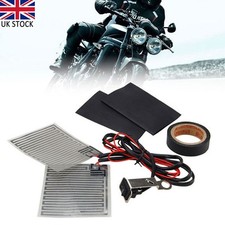 Motorcycle Heated Grips Handlebar Heater Hand Pads Warmer for Motor Bike Black