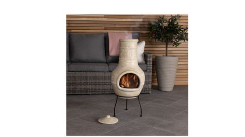 Snug valencia clay chiminea - valencia,