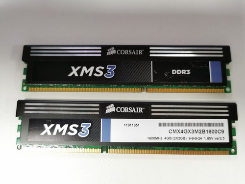 Corsair xms3 4gb 2gb ddr3 - 4gb,