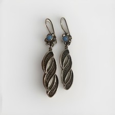 Boho Swirl Turquoise Silver
