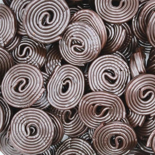 Liquorice wheels from - liquorice,