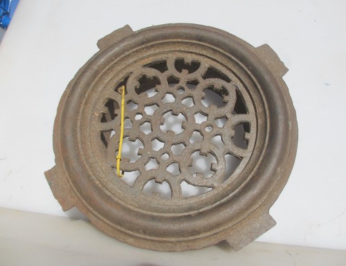 Large victorian iron air vent - iron,