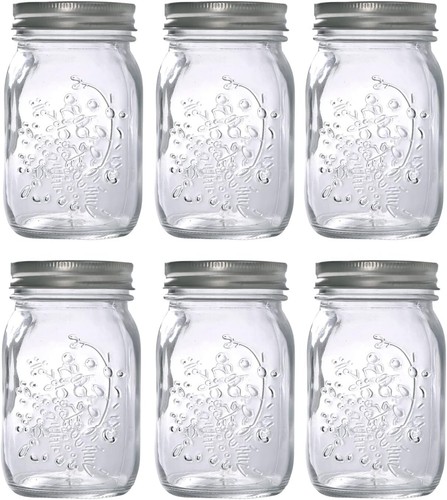 Glass regular mouth mason - 6,