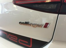 GENUINE OETTINGER HIGH CHROME/RED BOOT BADGE 165x 25 mm OE70109800