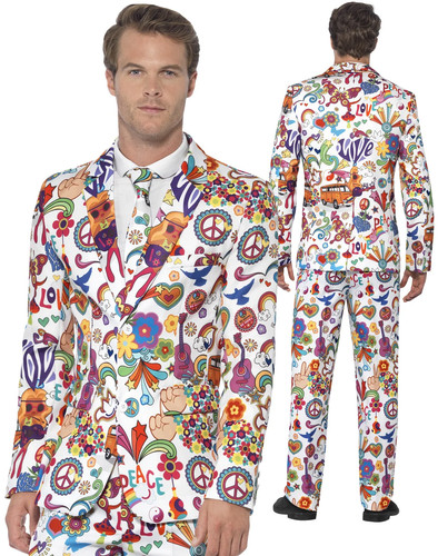 Mens groovy stand out suit - out,