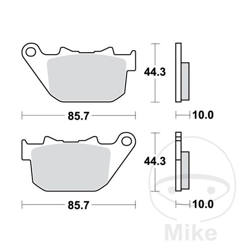 Trw sintered rear - trw, brake