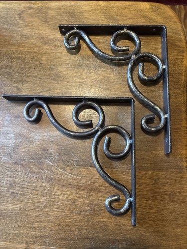 Wrought iron decorative shelf