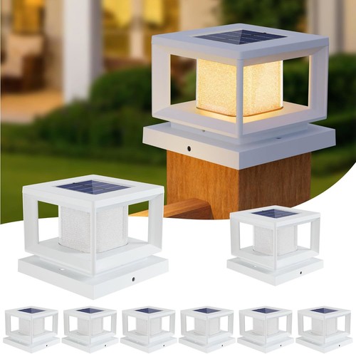 Solar powered led deck - powered, post