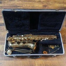 VINTAGE ACCORD ELKHART, IND USA SAXOPHONE & HARD CASE PARTS OR REPAIR