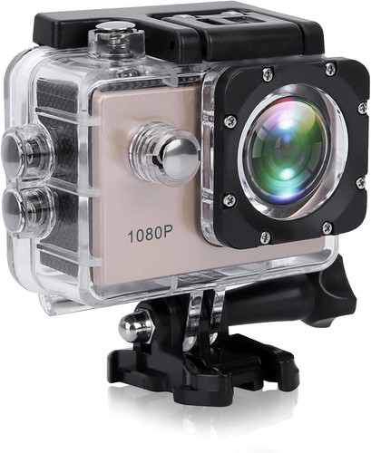 Waterproof 1080p action camera - action,