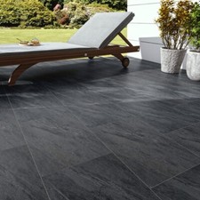 Black Slate Porcelain R11 Anti