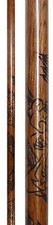 Martial Arts Wooden Jo Staff Red Oak Carved Dragon Straight 50" 4ft Sticks Bong