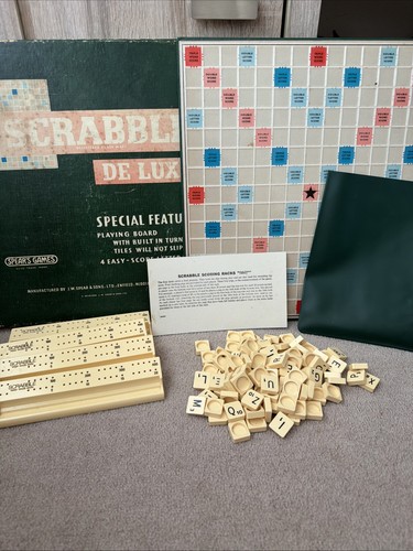 Scrabble luxe board game - scrabble,